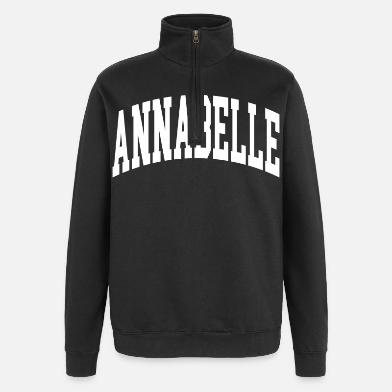 Annabelle - Quarter-Zip Sweatshirt - black