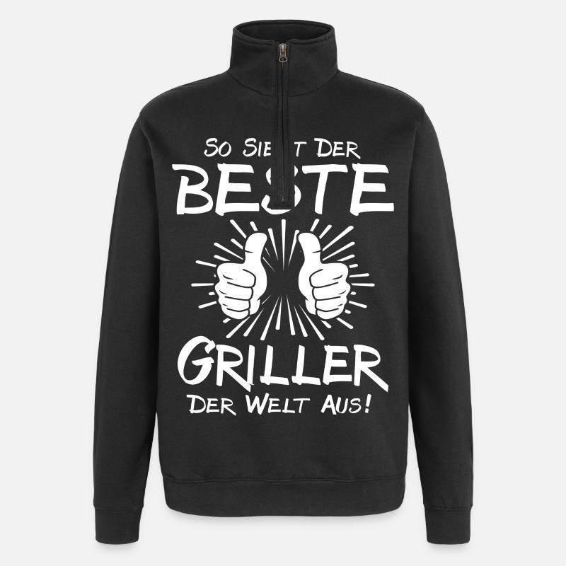 Bester Griller - Quarter-Zip-Sweatshirt - Schwarz