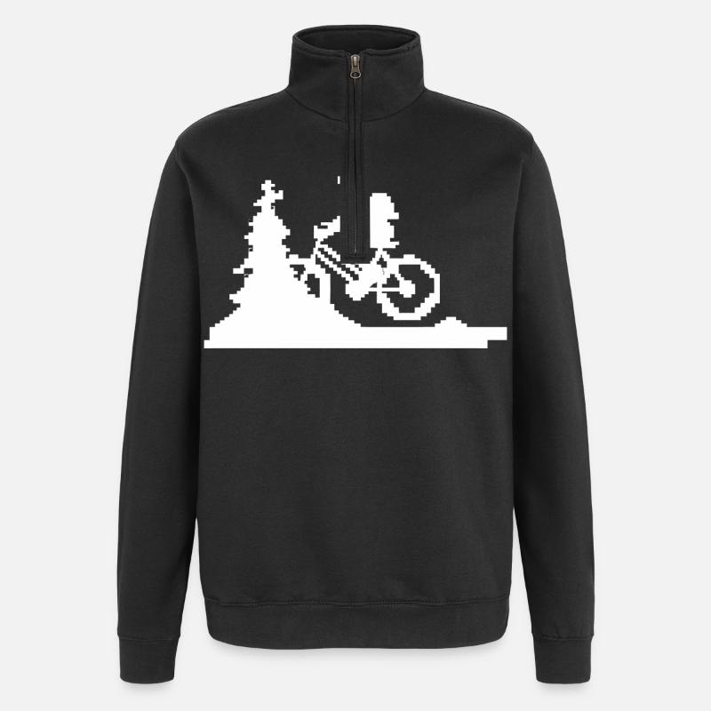 Pixel VTT - Sweat à zip 1/4 - noir