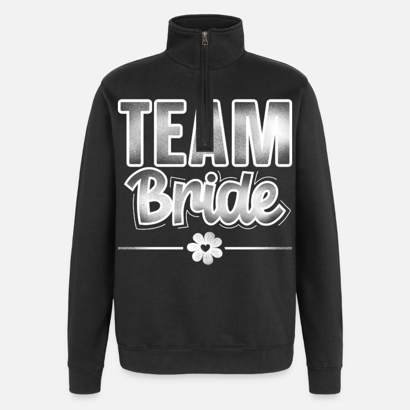Équipe Bride - Sweat à zip 1/4 - noir