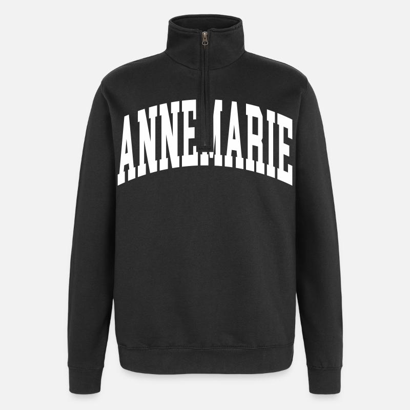 Annemarie - Sweat à zip 1/4 - noir