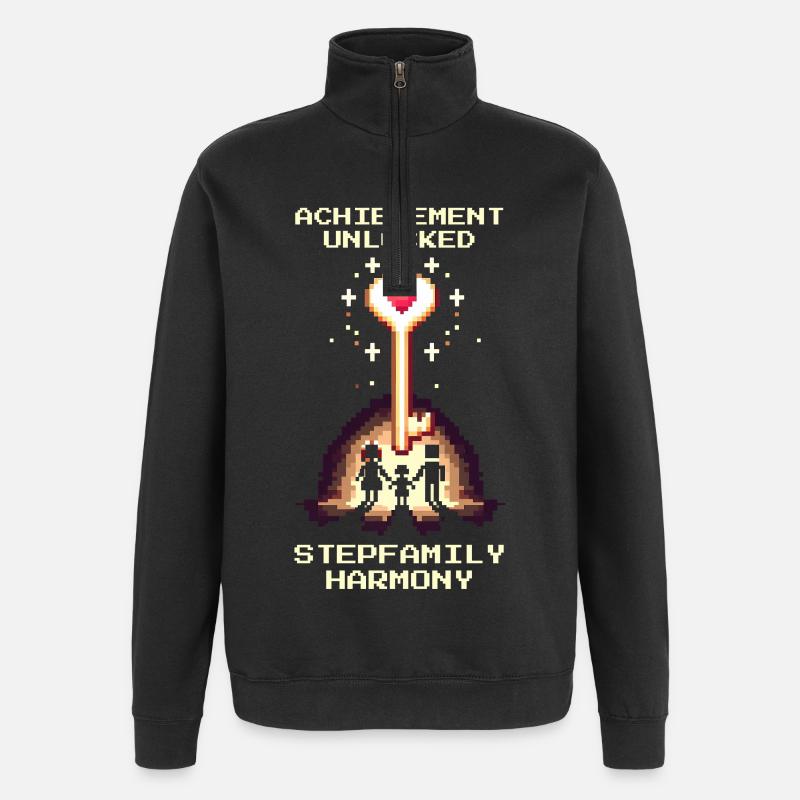 Harmonie Patchwork Débloquée | Patchwork - Sweat à zip 1/4 - noir