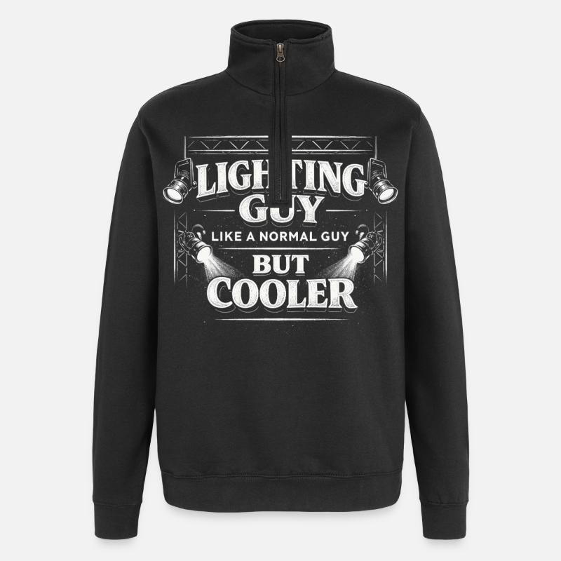 Lighting Technician Lighting Technician Lighting Guy - Quarter-Zip Sweatshirt - black