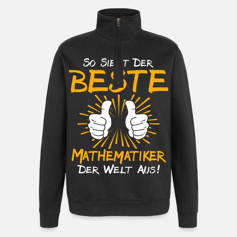 Mathematiker Geschenkidee - Quarter-Zip-Sweatshirt - Schwarz