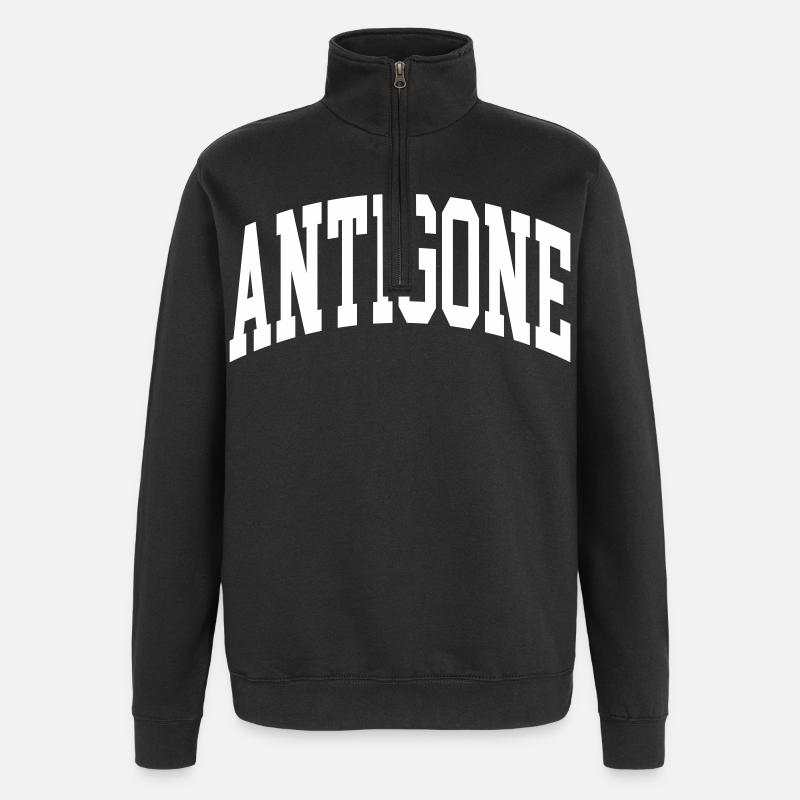 Antigone - Quarter-Zip Sweatshirt - black