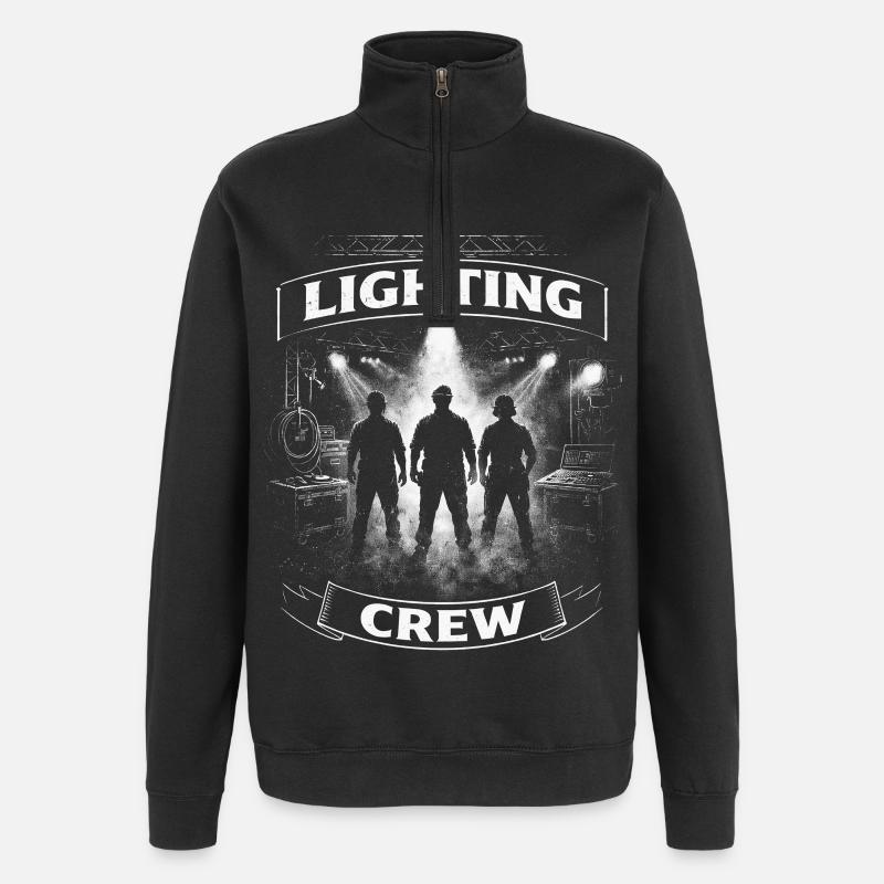Lichttechniker Beleuchtungstechniker Lighting Crew - Quarter-Zip-Sweatshirt - Schwarz