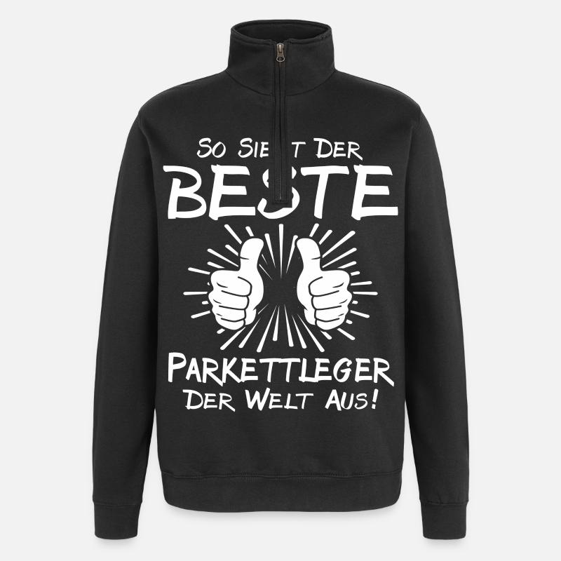 Bester Parkettleger - Quarter-Zip-Sweatshirt - Schwarz