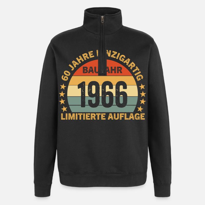 60 ANS D’ÉDITION LIMITÉE UNIQUE - Sweat à zip 1/4 - noir