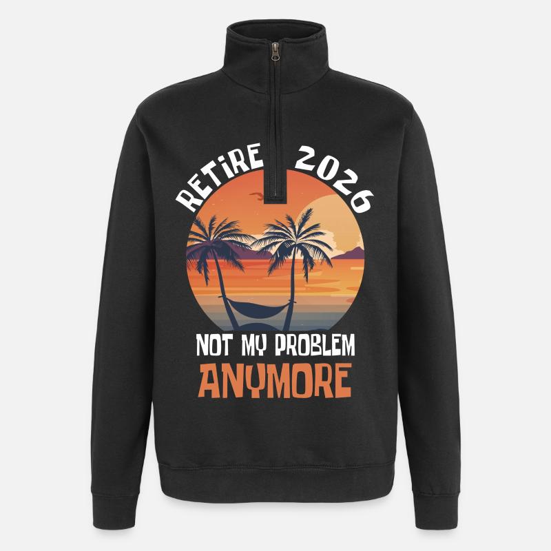 Don de retraite 2026 - Sweat à zip 1/4 - noir