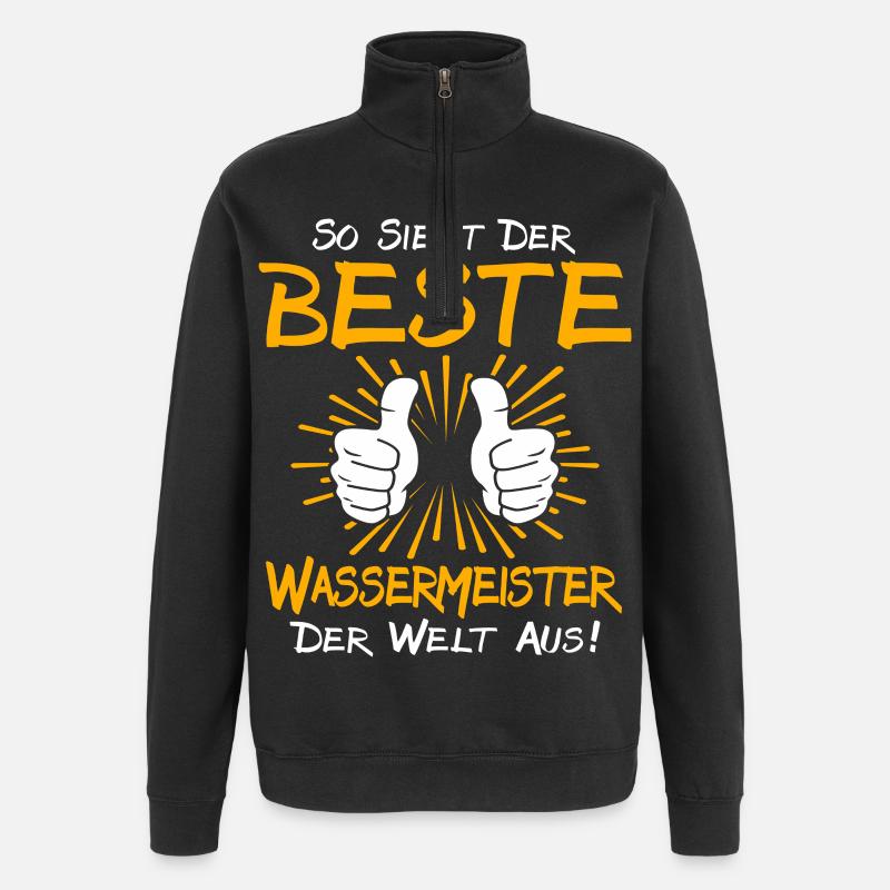 Water Master Gift Idea - Quarter-Zip Sweatshirt - black