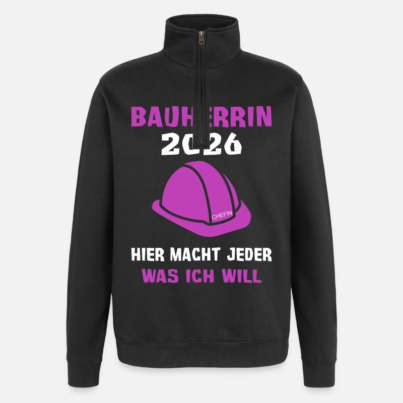 Client 2026 Construction Site - Quarter-Zip Sweatshirt - black