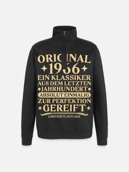 Originalklassikern från 1966, Last Century - Tröja med 1/4-dragkedja - svart