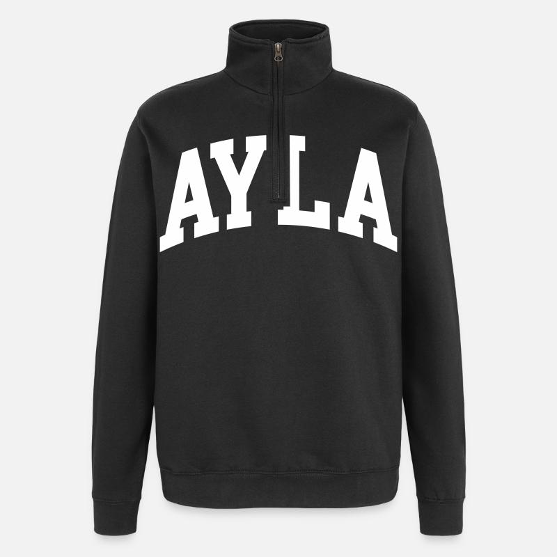Ayla - Quarter-Zip Sweatshirt - black