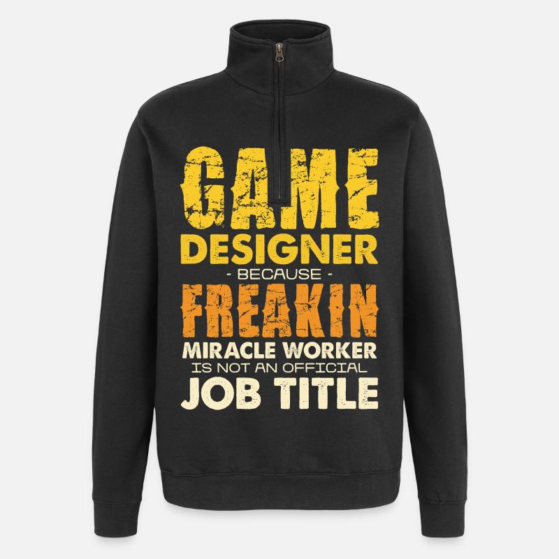 Game Designer Wunderwerker - Sweat à zip 1/4 - noir