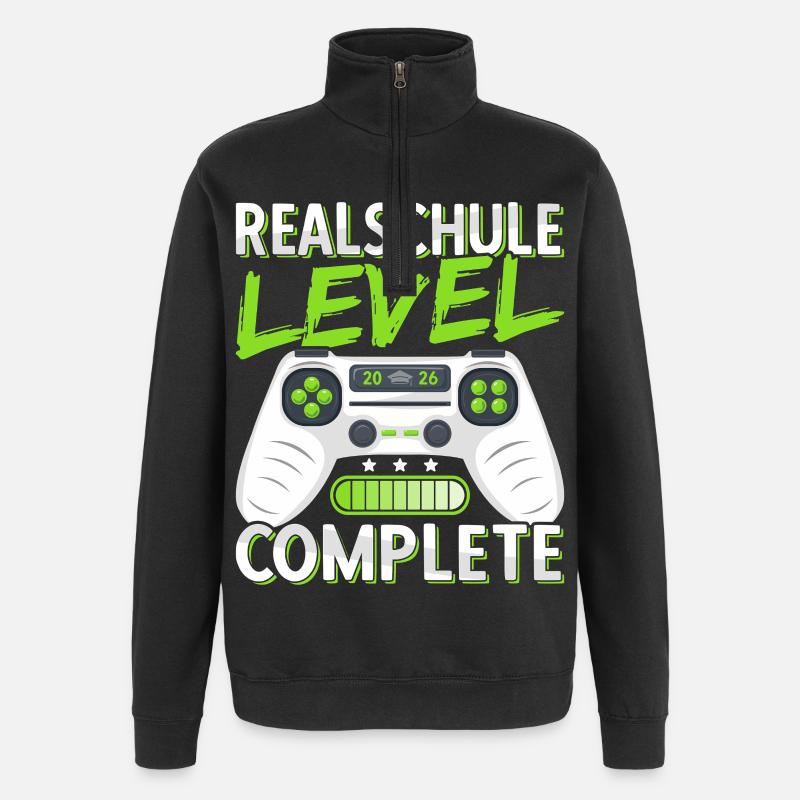 Realschule Abschluss 2026 Realschulabschluss Junge - Quarter-Zip-Sweatshirt - Schwarz