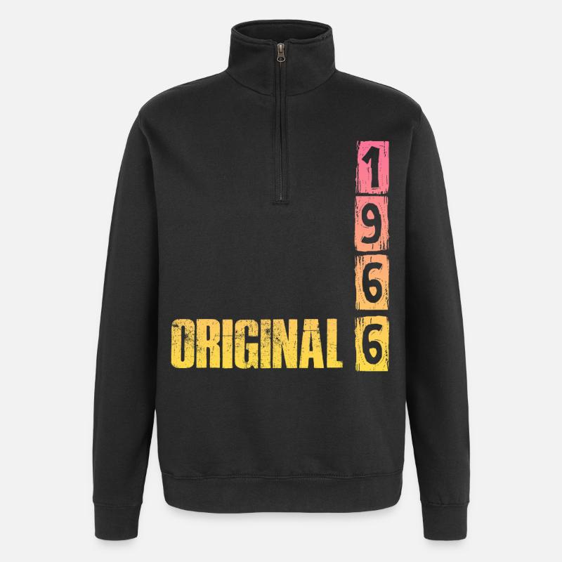 Original 1966 - Sweat à zip 1/4 - noir