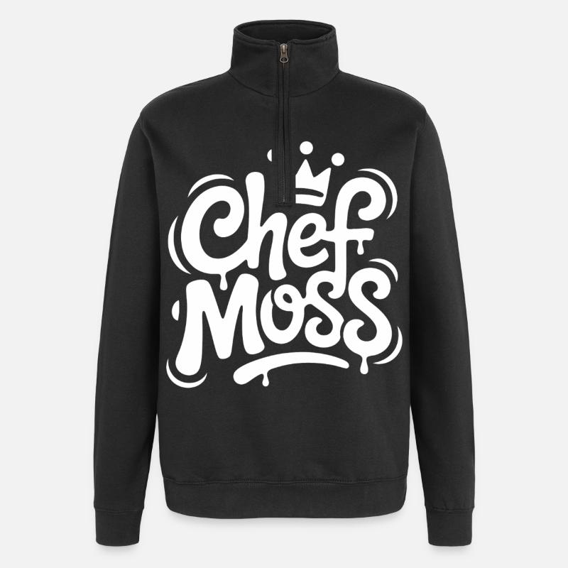 Couronne de graffiti Chef Moss - Sweat à zip 1/4 - noir