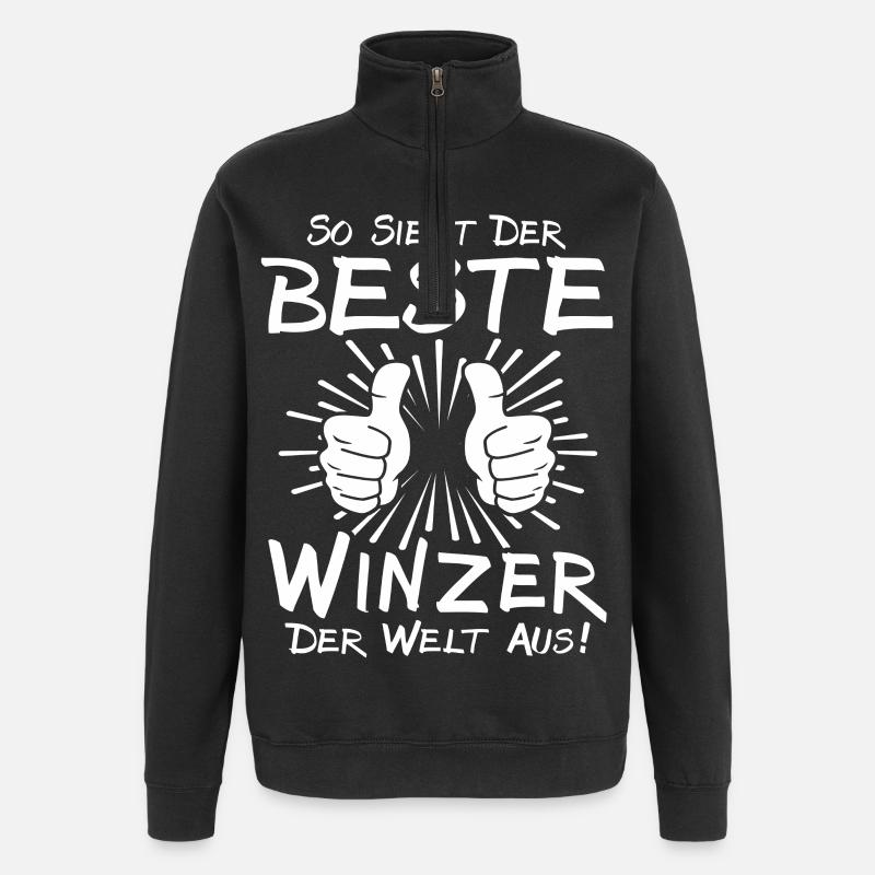 Best Winemaker - Quarter-Zip Sweatshirt - black