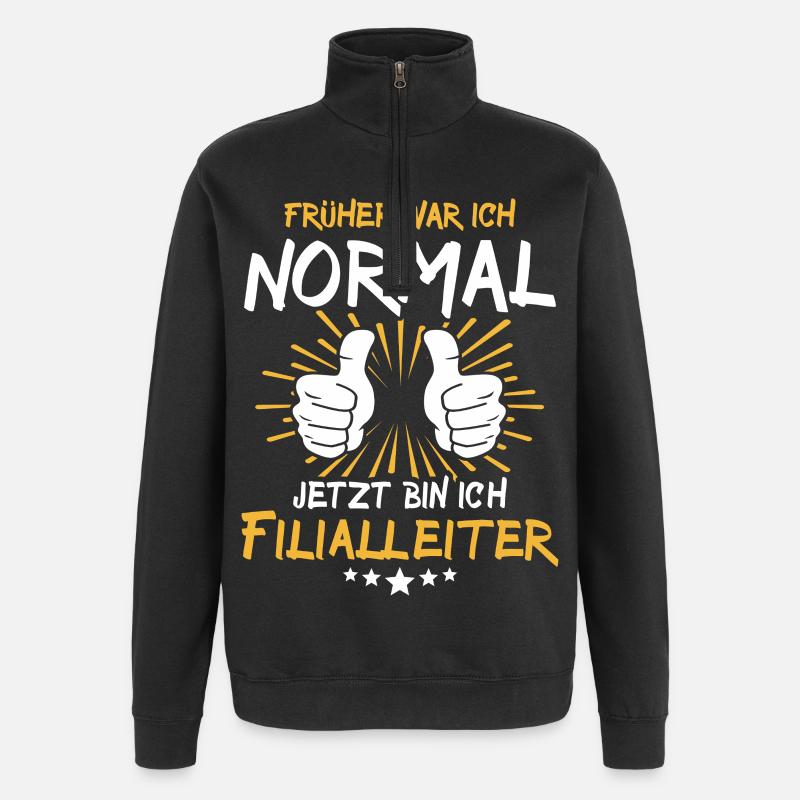 Directeur de succursale Spruch - Sweat à zip 1/4 - noir
