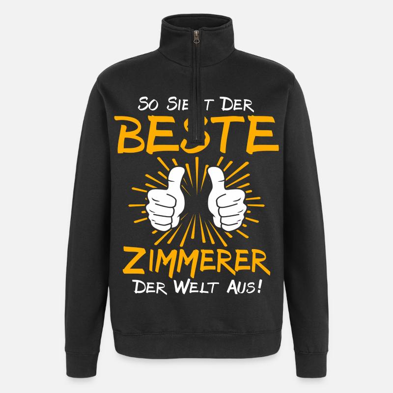 Carpenter Gift Idea - Quarter-Zip Sweatshirt - black