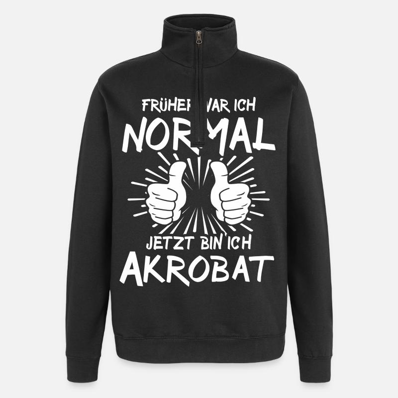 Akrobat - Quarter-Zip-Sweatshirt - Schwarz