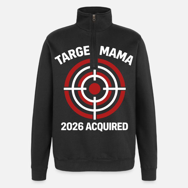 Maman 2026 Target - Sweat à zip 1/4 - noir
