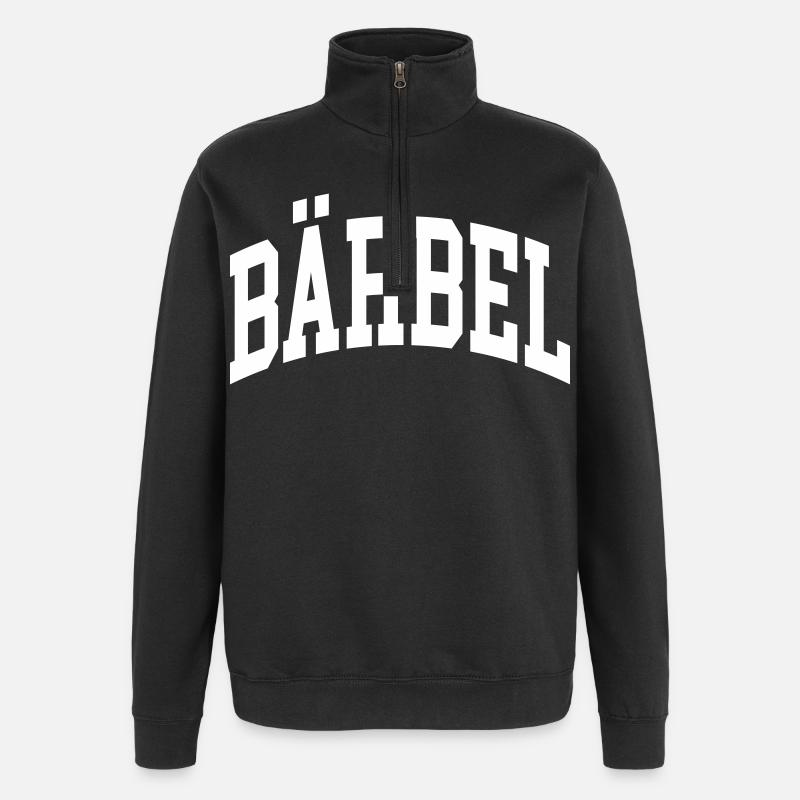 Bärbel - Quarter-Zip-Sweatshirt - Schwarz