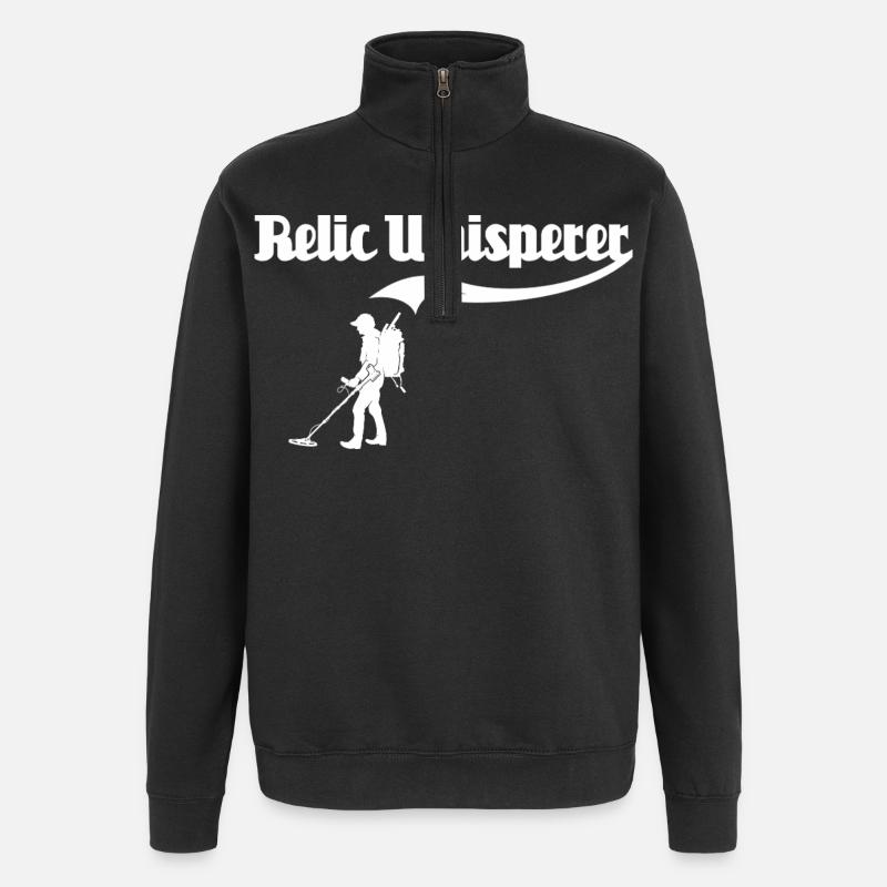 Détecteur Chercheur de Reliques - Sweat à zip 1/4 - noir