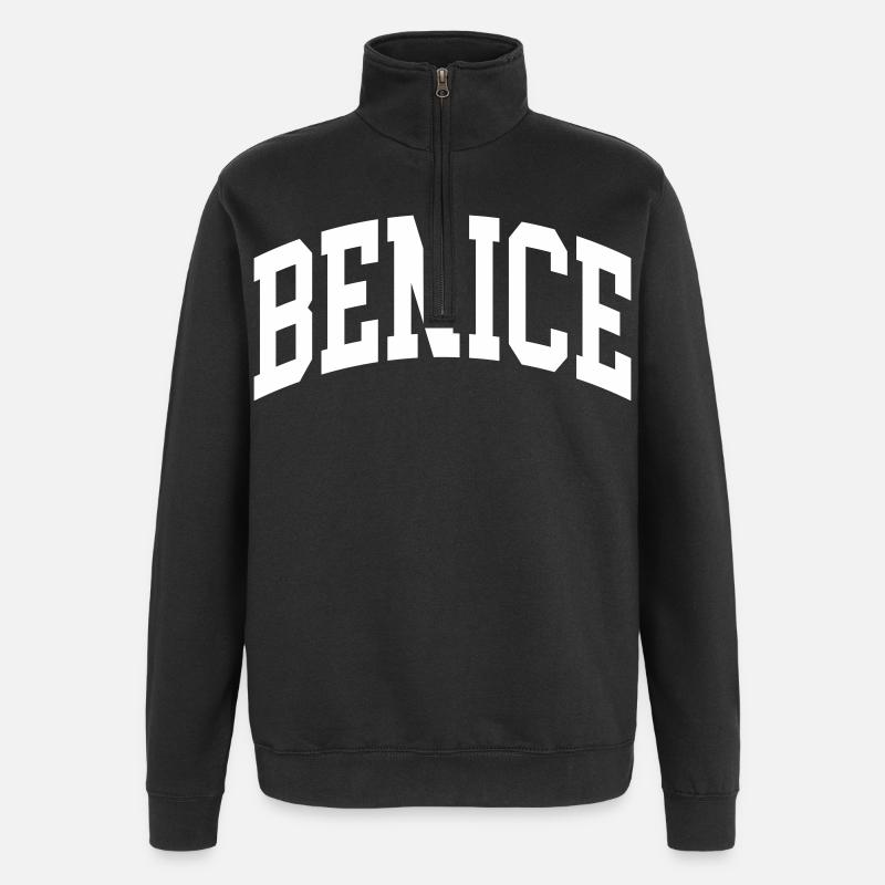 Benice - Sweat à zip 1/4 - noir