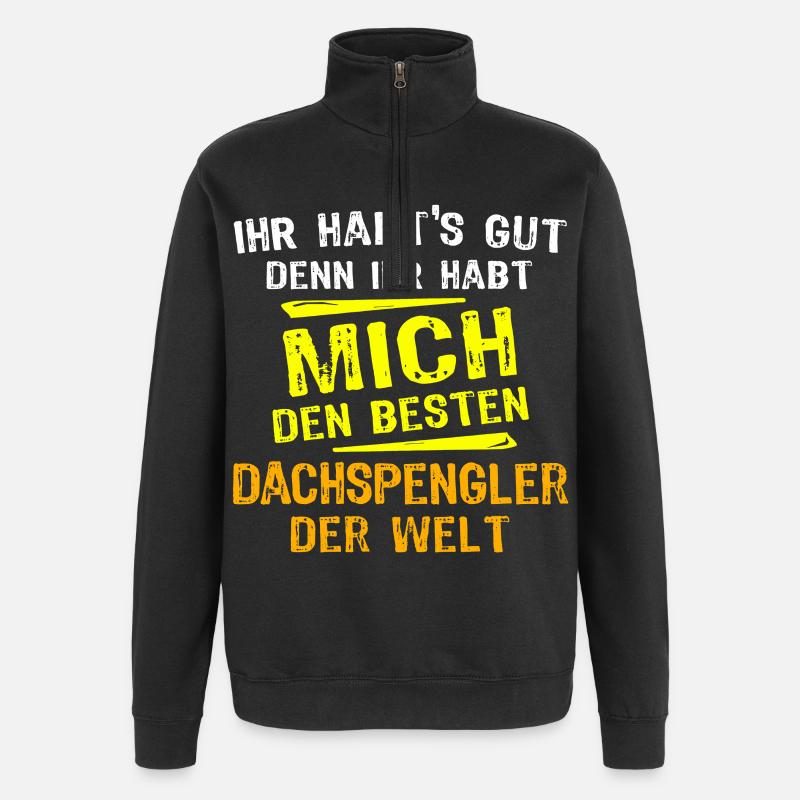 Dachspengler Gift - Quarter-Zip Sweatshirt - black