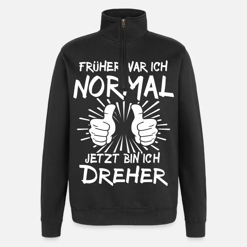 Dreher - Quarter-Zip-Sweatshirt - Schwarz