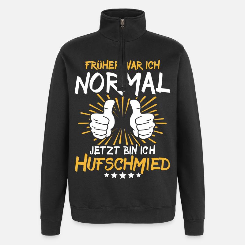 Dicton du maréchal-ferrant - Sweat à zip 1/4 - noir