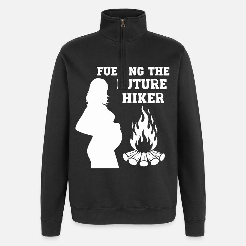 Fueling the Future Hiker - Quarter-Zip-Sweatshirt - Schwarz