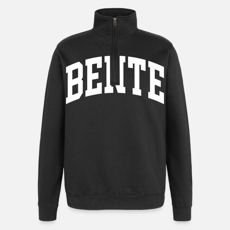 Bente - Sweat à zip 1/4 - noir