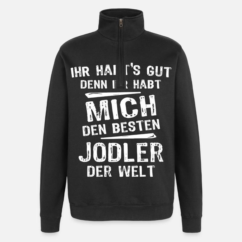 Yodels - Quarter-Zip Sweatshirt - black