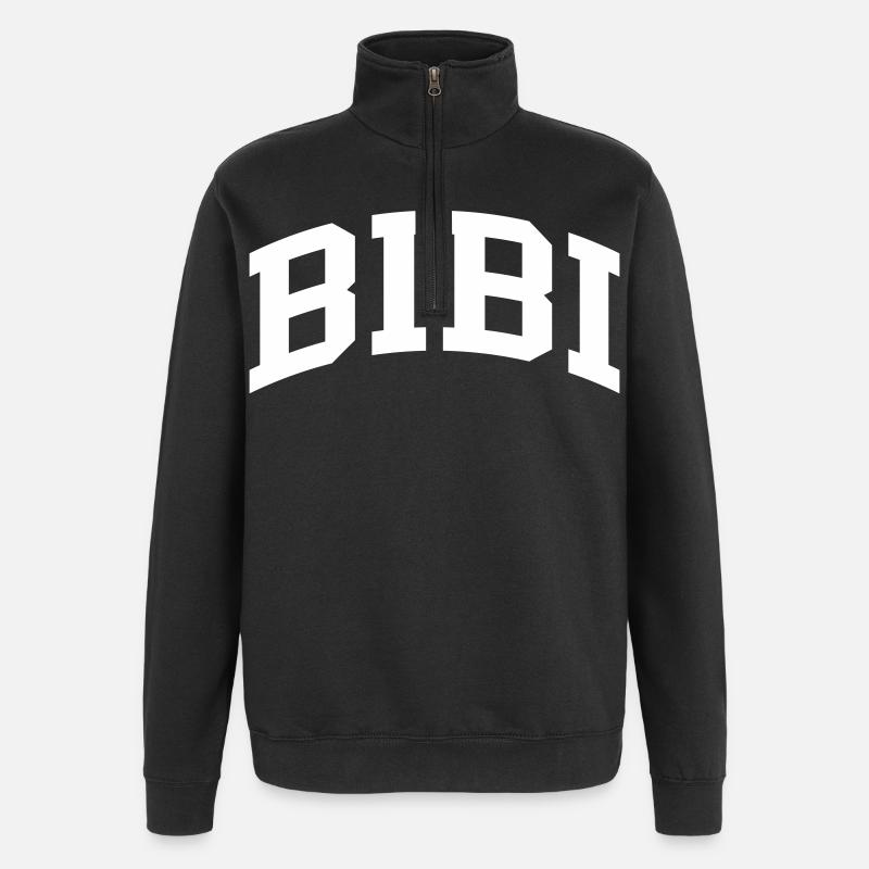 Bibi - Sweat à zip 1/4 - noir