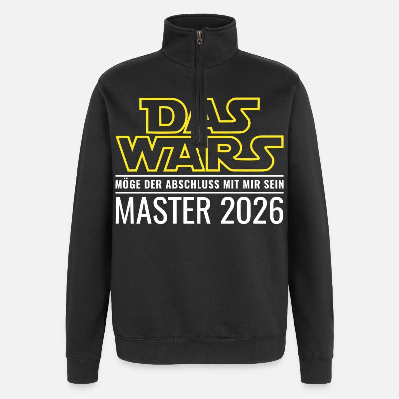 Master 2026 Das wars - Quarter-Zip-Sweatshirt - Schwarz