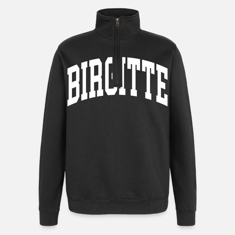 Birgitte - Sweat à zip 1/4 - noir