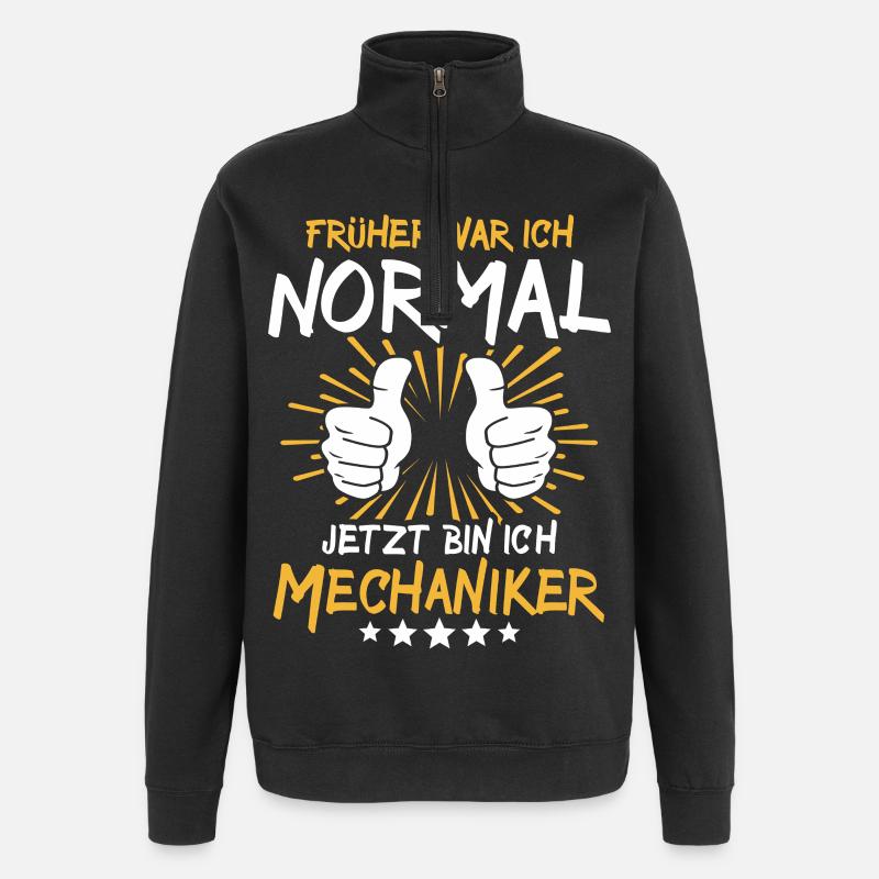 Diction du mécanicien - Sweat à zip 1/4 - noir