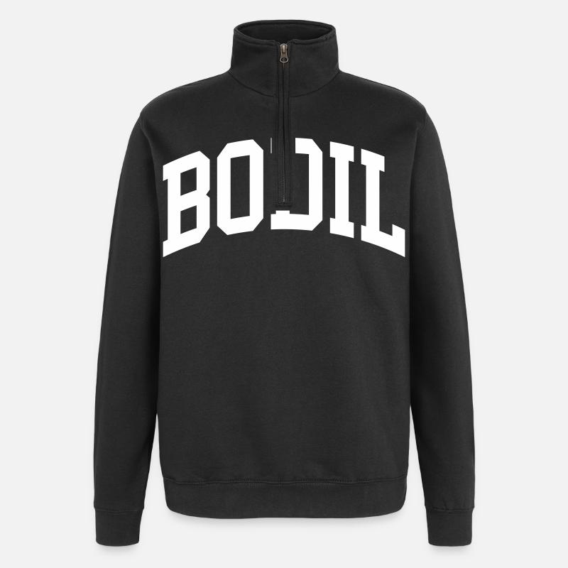 Bodil - Quarter-Zip Sweatshirt - black