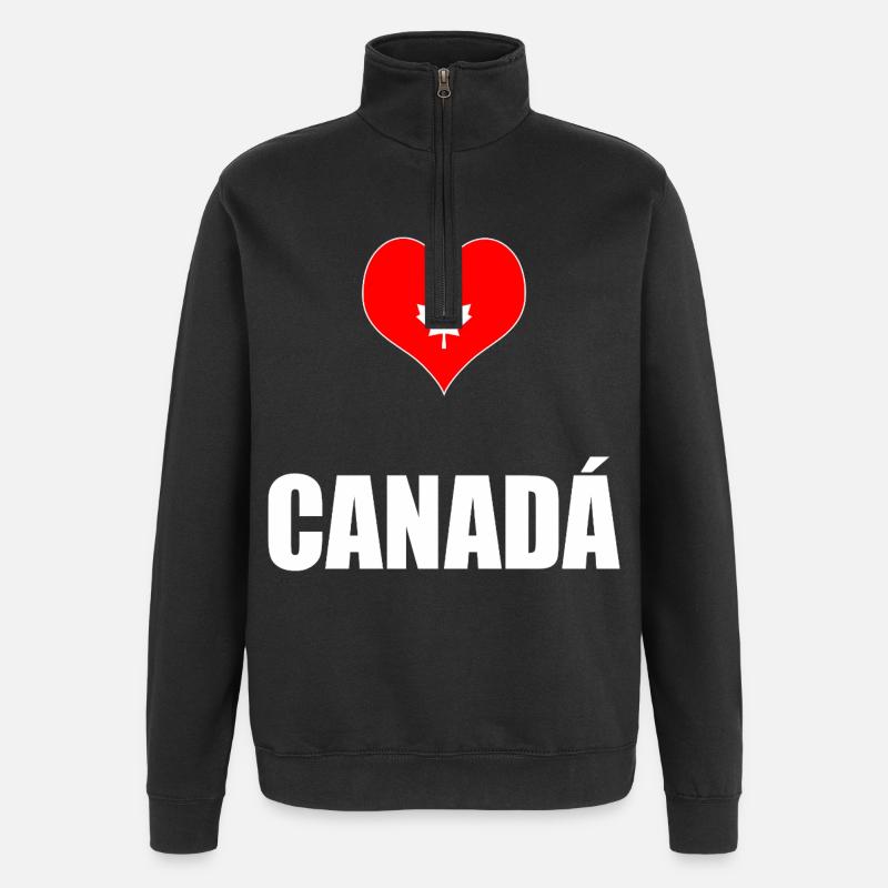 Canada - Quarter-Zip Sweatshirt - black