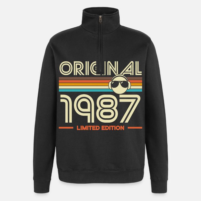 Original 1987 Édition Retro - Sweat à zip 1/4 - noir