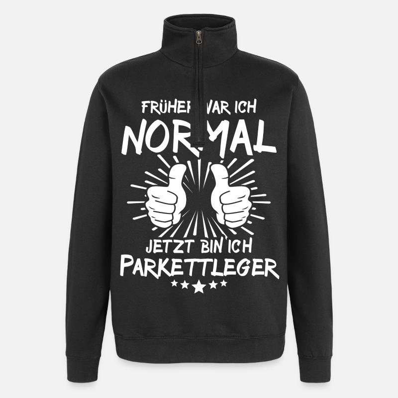 Couche de parquet - Sweat à zip 1/4 - noir