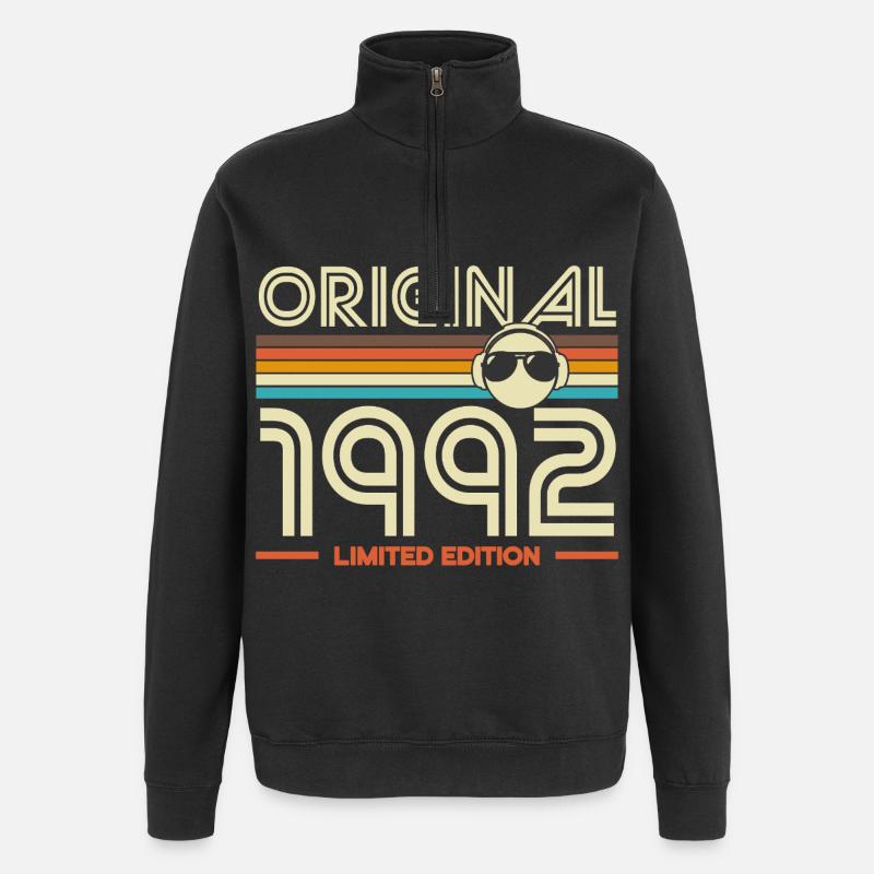 Original 1992 Rétro - Sweat à zip 1/4 - noir