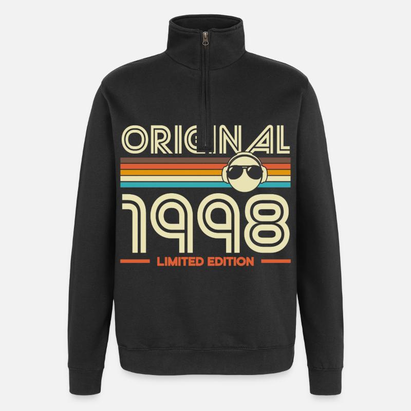 Rétro 1998 Édition Limitée - Sweat à zip 1/4 - noir