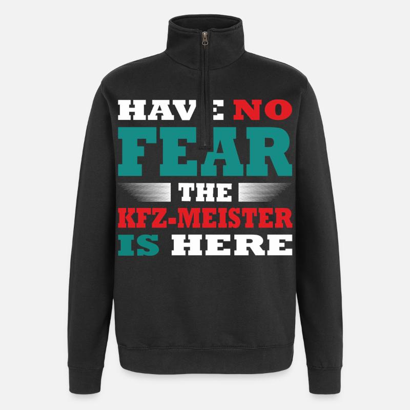N’ayez crainte, KFZ-Meister est là Tenue - Sweat à zip 1/4 - noir