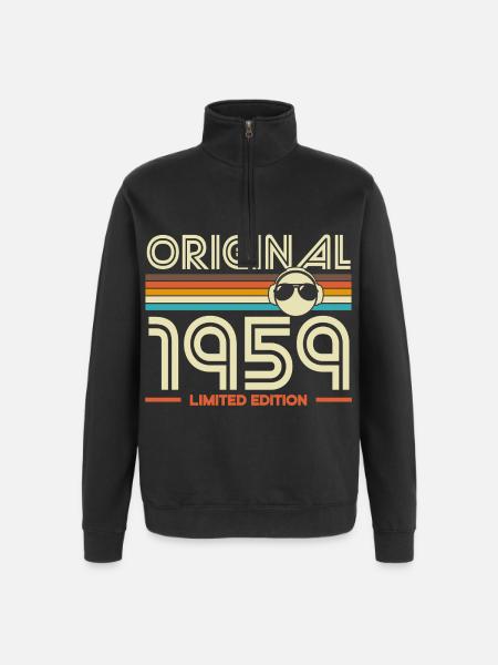 Original 1959 Limited Edition - Quarter-Zip Sweatshirt - black