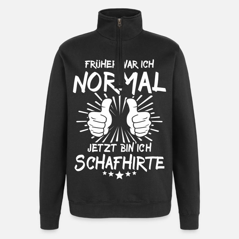 Schafhirte - Quarter-Zip-Sweatshirt - Schwarz