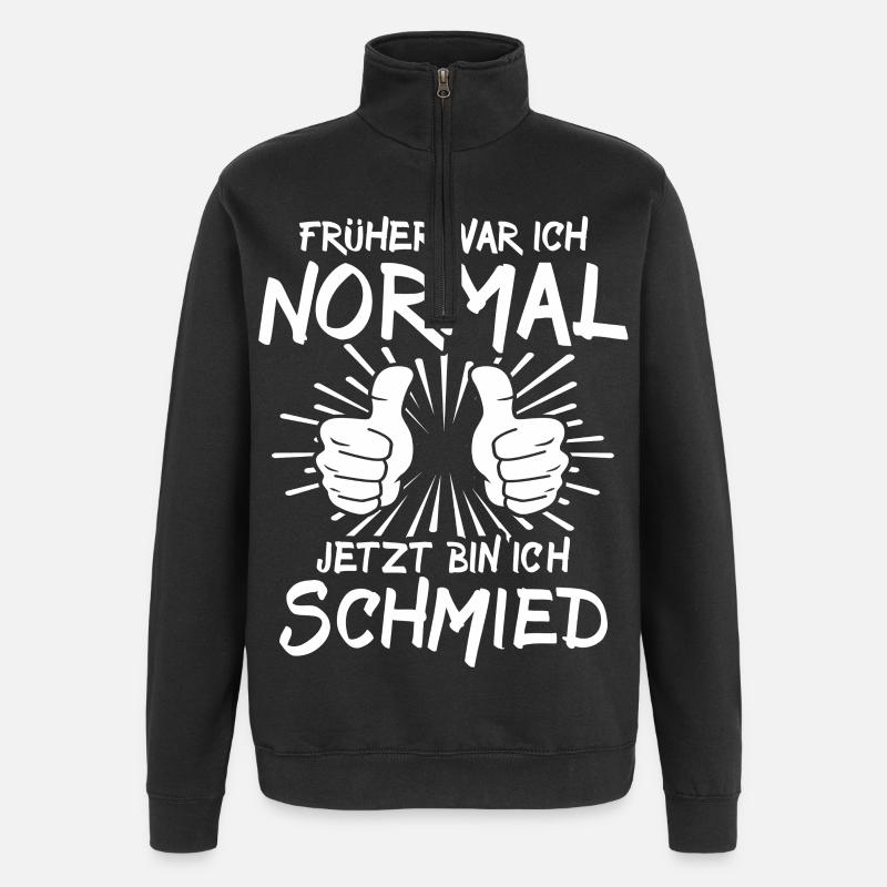 Schmied - Quarter-Zip-Sweatshirt - Schwarz