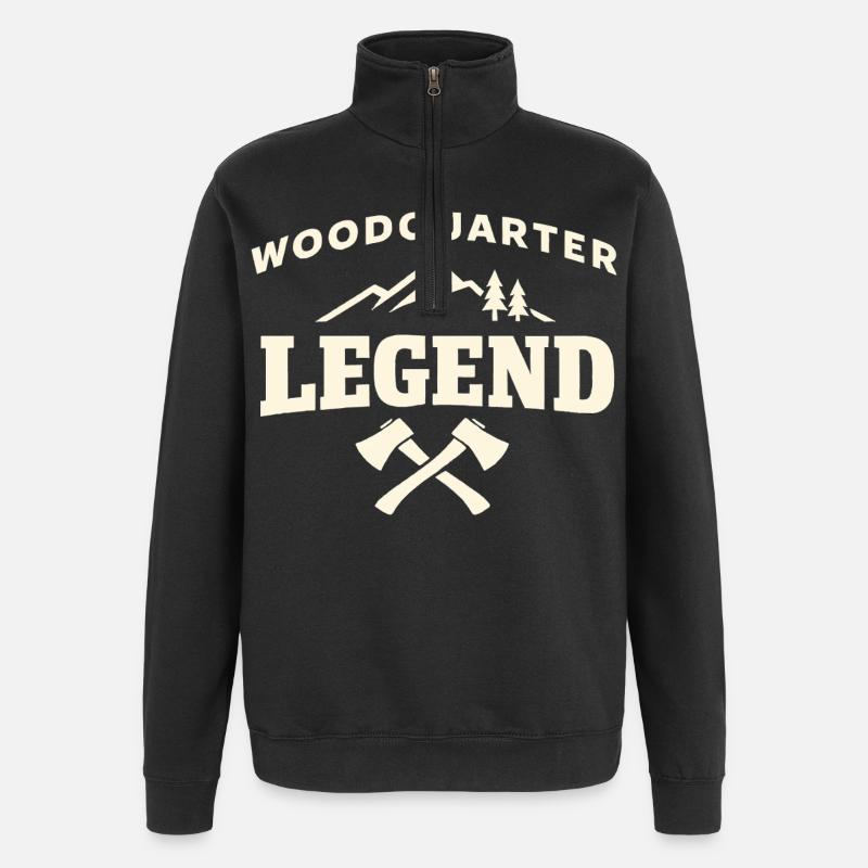 Cadeau d’anniversaire de la légende Waldviertel - Sweat à zip 1/4 - noir